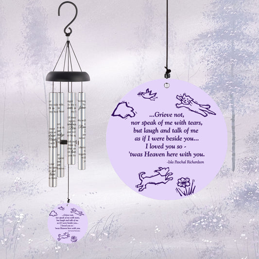 Furry Angel Silver Windchime