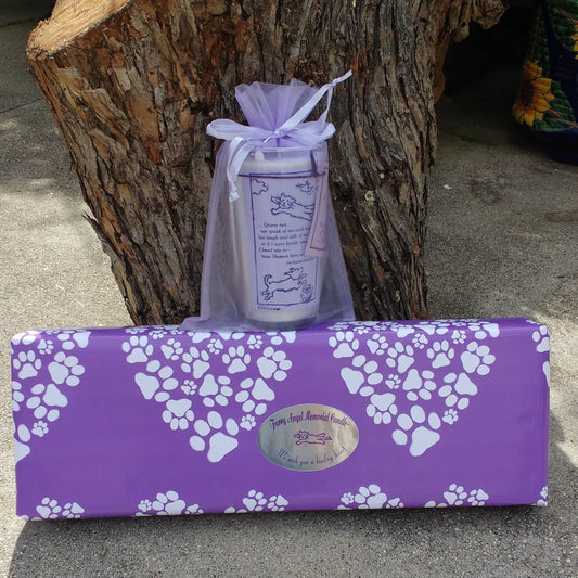 Furry Angel Candle and Gift Set